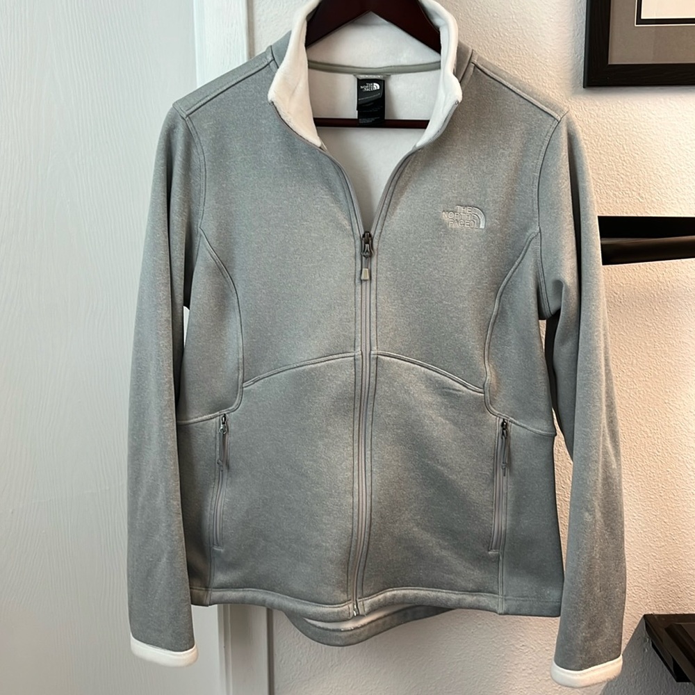Light gray zip up